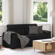 Divano a 2 Posti-Sofa 2 Posti Nero 120 cm in Tessuto 820993