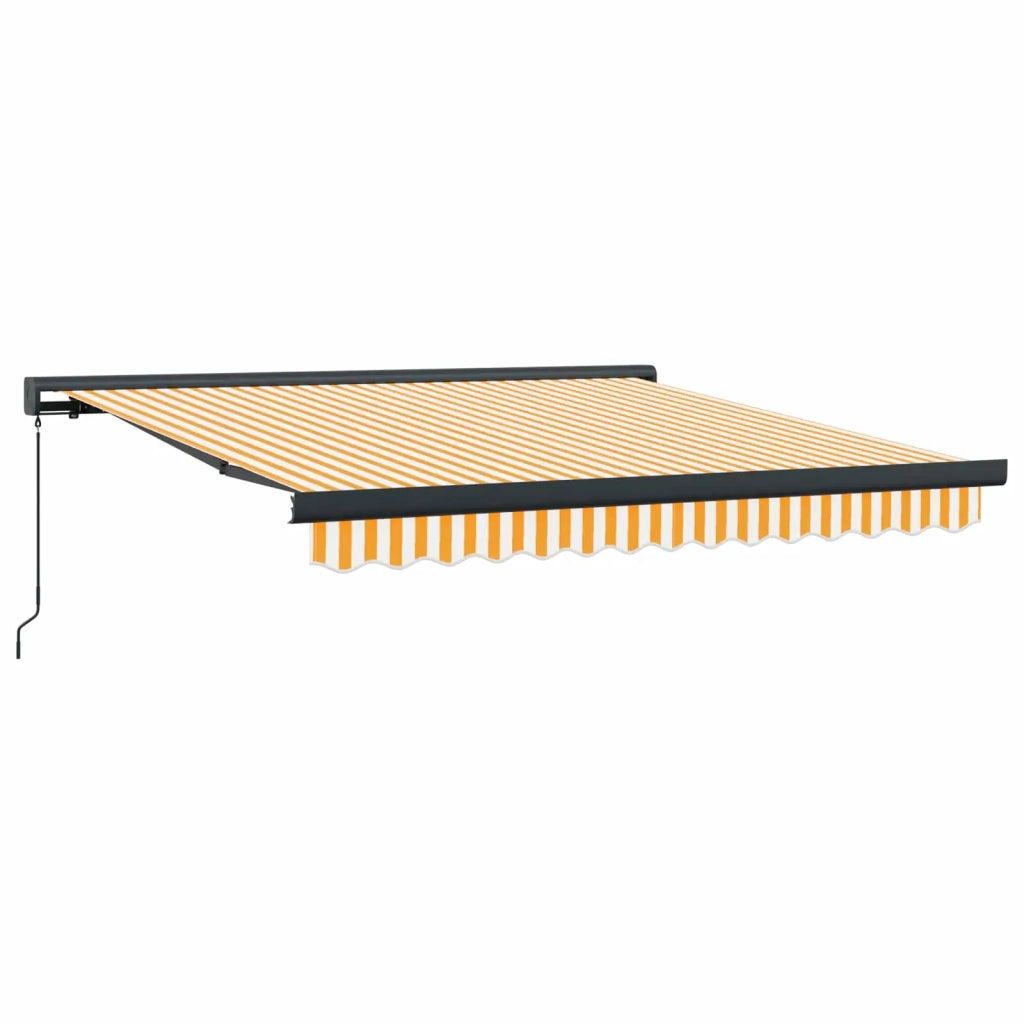 | Tenda retrattile | Blu e Bianco con Struttura Bianca 3,5 x 2,5 m 3154557