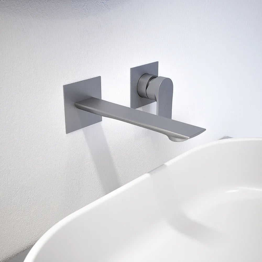 Miscelatore lavabo ad incasso nickel spazzolato | Rita