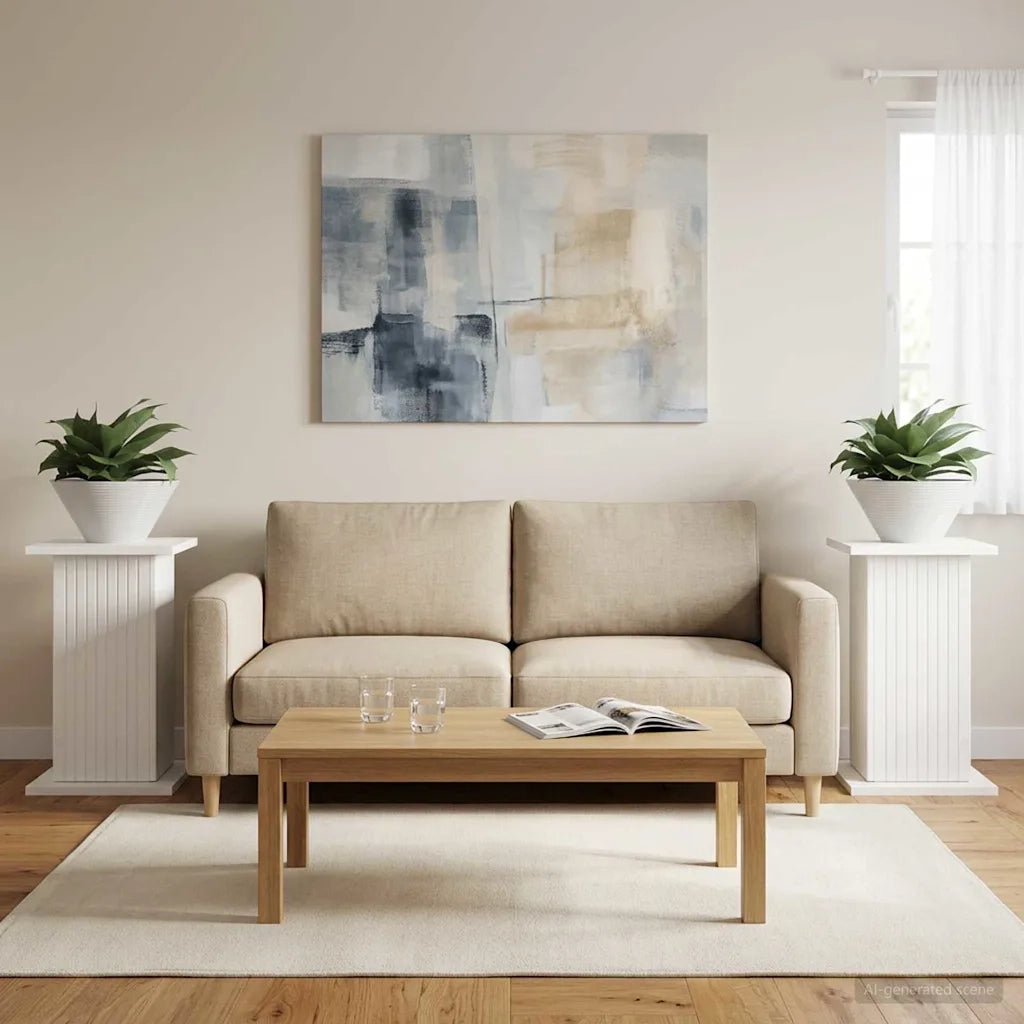 Supporto per piante 2 pcs Bianco 30,5 x 30 x 43 cm 899799