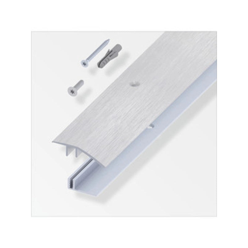 TERMINALE A SCIVOLO PER PARQUET GRIGIO SPAZZ. 100 CM- 1,0 pz