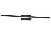 Applique Linea moderna nera 80cm LED 12W Reality IP44