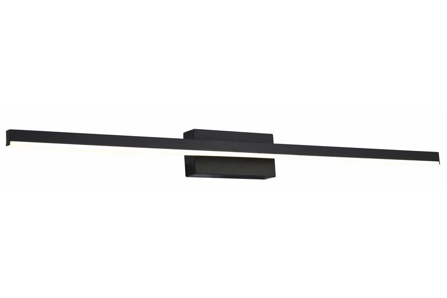 Applique Linea moderna nera 80cm LED 12W Reality IP44