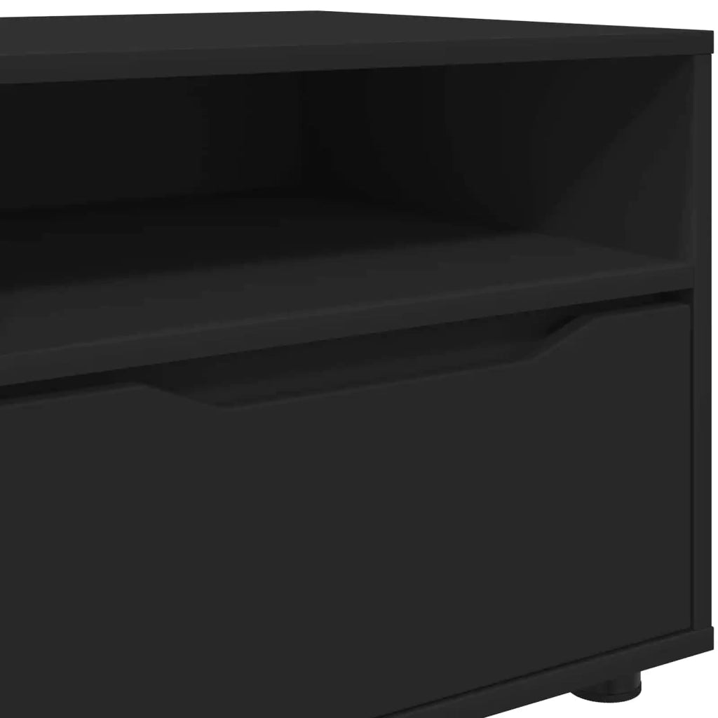 Mobile TV con cassetto Nero 100 x 48 x 43 cm Legno multistrato 888928