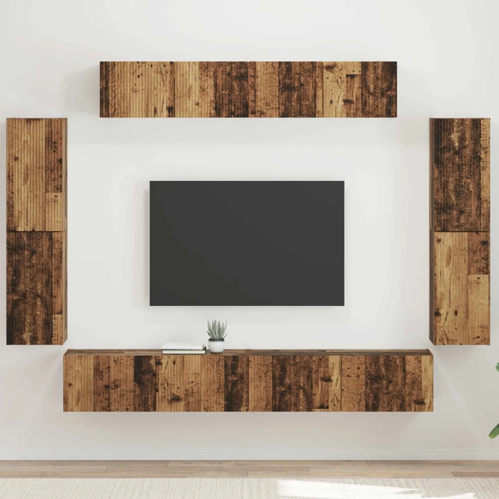 Mobile TV 8 pcs Legno vecchio 3409148