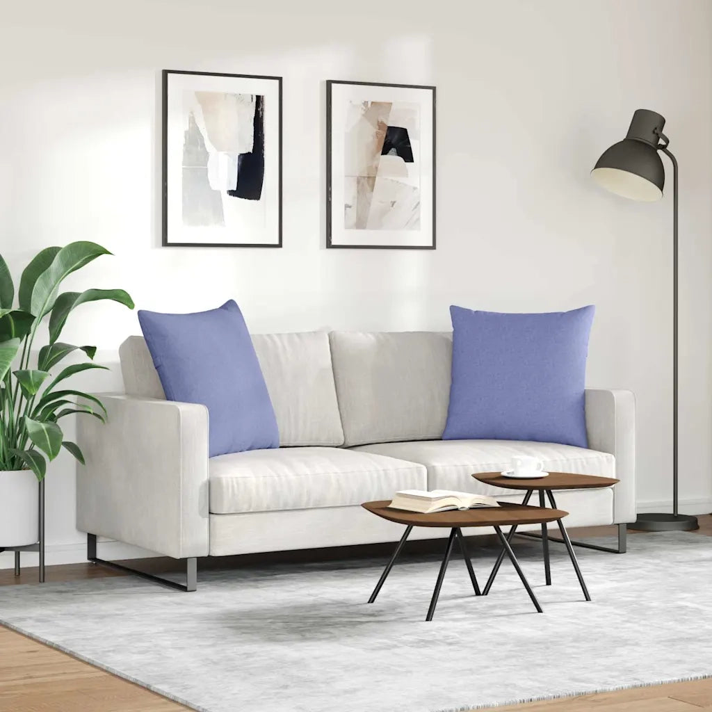 Cuscini da Divano 2 pcs Blu jeans 60 x 60 cm Tessuto 42014011