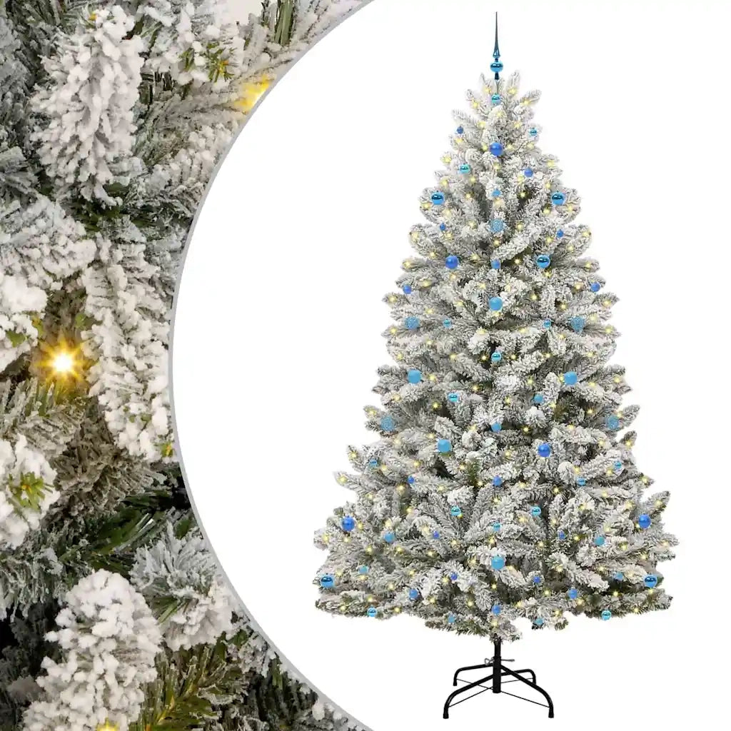 Albero di Natale artificiale con 300 LED Verde e Bianco 270 cm 3395782