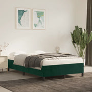 Giroletto senza Materasso Verde Scuro 120x200 cm in Velluto 347315