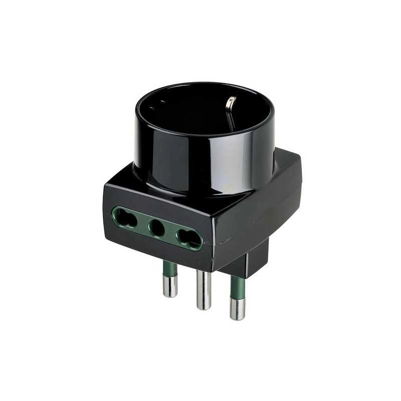 00323 Adattatore Mult. S17+2P17/11+P30 Nero