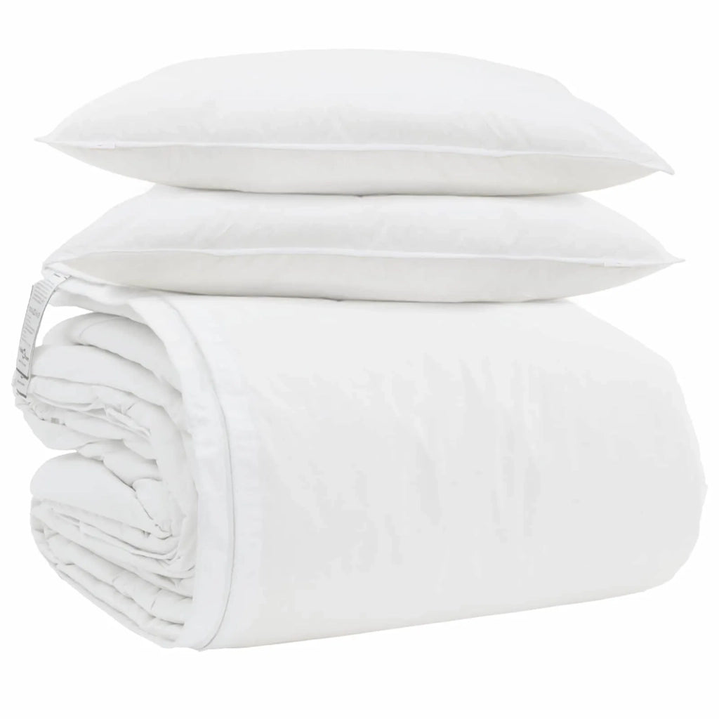 Set di Piumoni con cuscino 3 pcs Bianco Piuma d'anatra 3377220