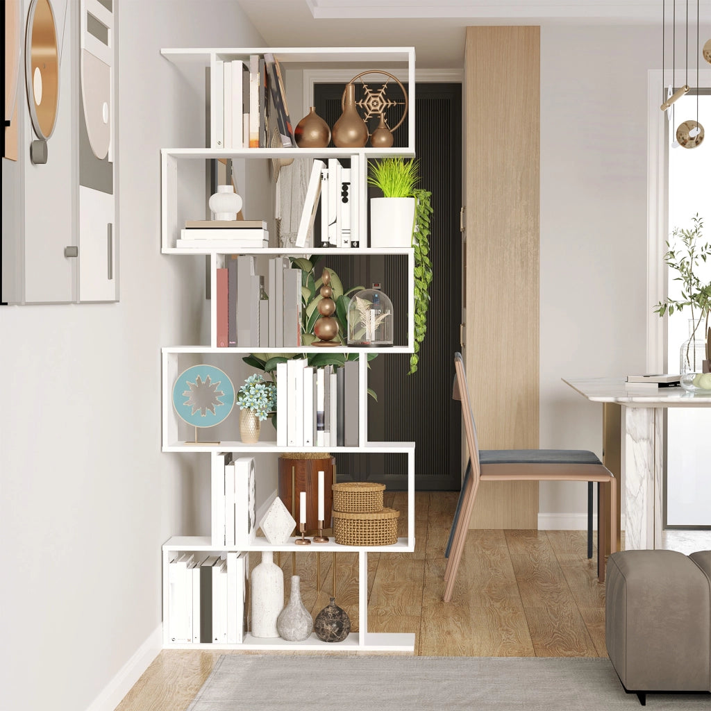 Libreria in Legno ¨C zephmum ¨C Bianco 80x24x191 cm
