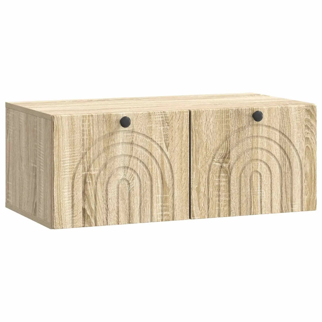 Mobile Porta TV da Muro Rovere Sonoma 78,5 x 41 x 30 cm 898177