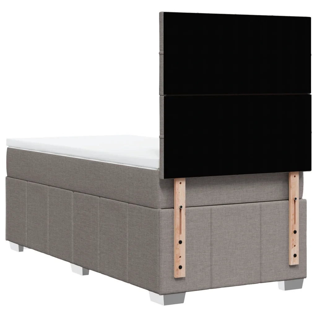 Giroletto a Molle con Materasso Tortora 90x200 cm inTessuto 3291555