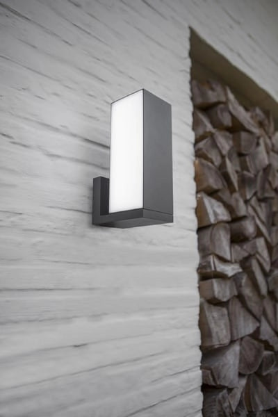 Applique esterna CUBA antracite LED 14W 1000lm IP54 Lutec