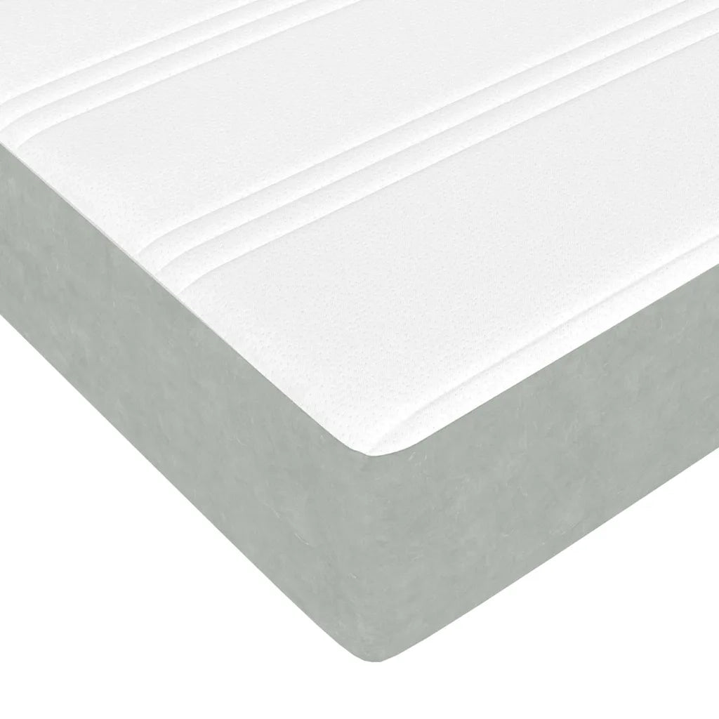 Letto matrimoniale | Letto per adulti | Struttura del letto Grigio chiaro 120 x 200 cm Tessuto