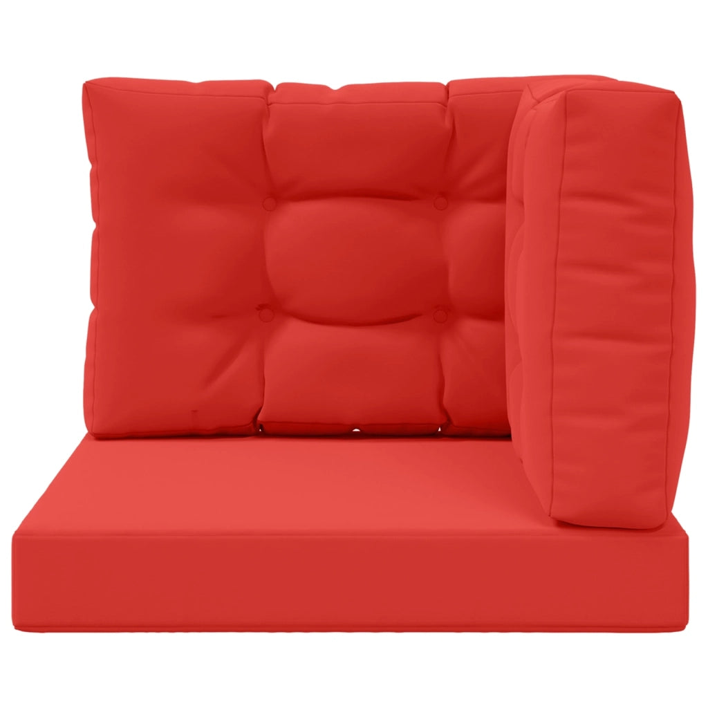 Cuscino per divano da esterno 3 pcs Rosso Poliestere 900767