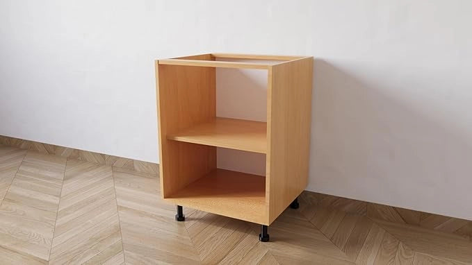 Mobile Base 60 Compreso Di Anta, H 72 Cm L 60 Cm P 55,5 Cm, Spedizione In Kit Faggio