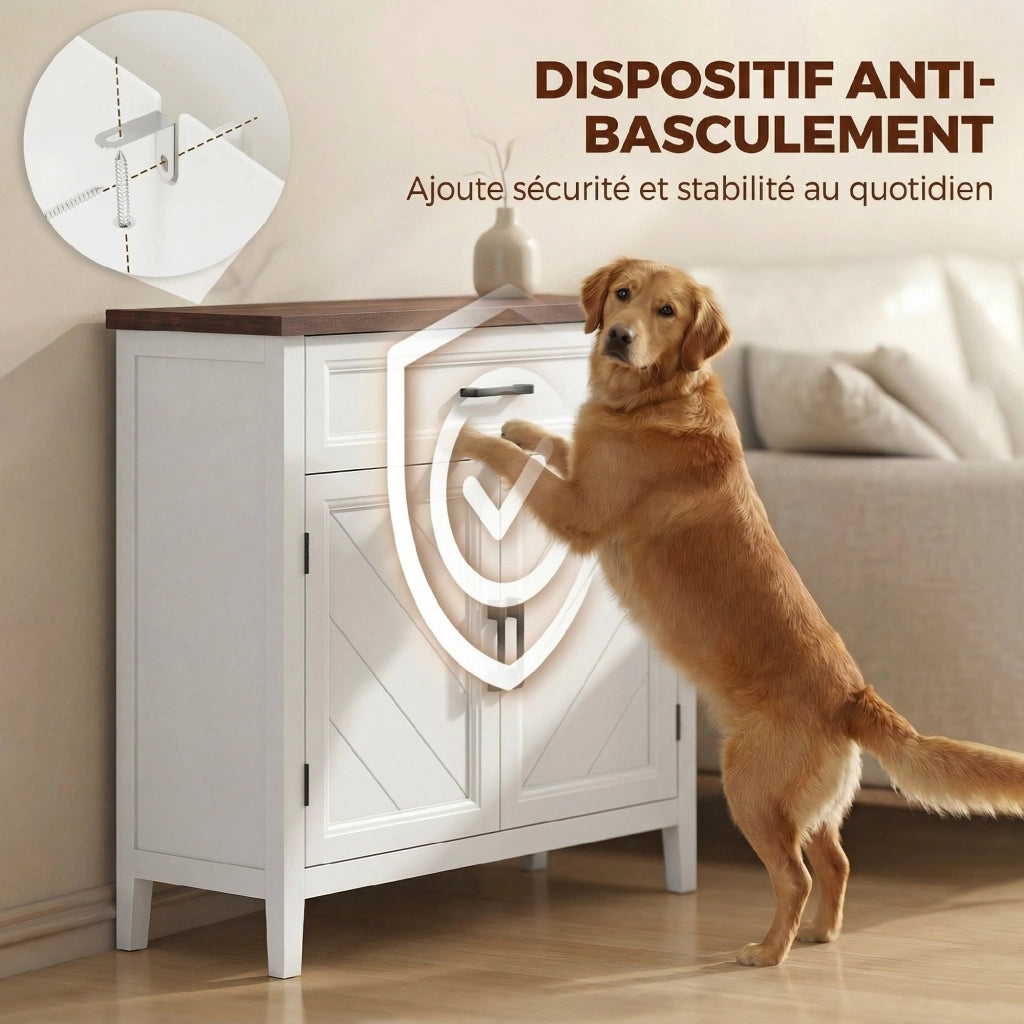 Buffet ¨C zephmum ¨C bianco 76x35x80 cm
