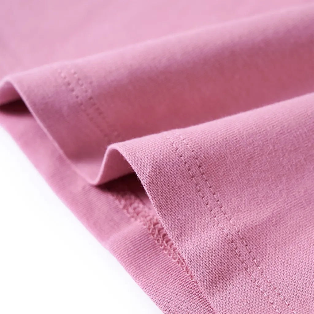 Maglietta per Bambini Maniche Lunghe Rosa Bruciato 104