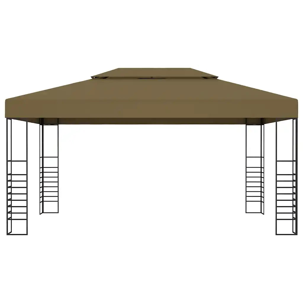 Gazebo | Pergolato 3x4 m Grigio Talpa 180 g/m2