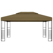 Gazebo | Pergolato 3x4 m Grigio Talpa 180 g/m2