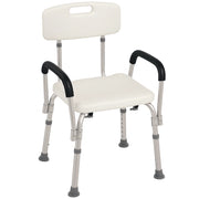 Sedia da Doccia per Anziani con Braccioli Regolabile ¨C Minimal ¨C Grigio