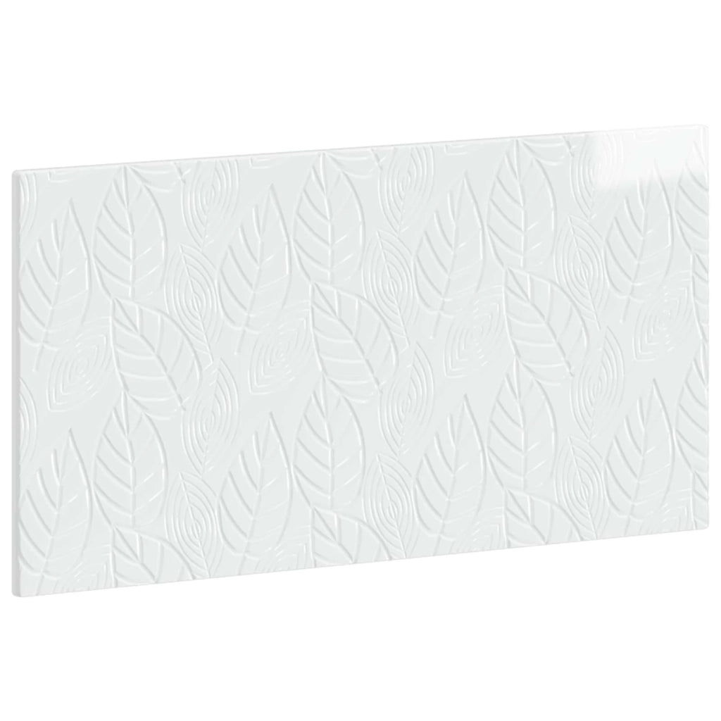Testiera da Muro DELFT Bianco Lucido Legno ingegnerizzato 897199