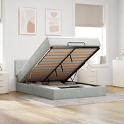 Struttura Letto Pouf con Materasso 140x200 cm in Velluto 3312626
