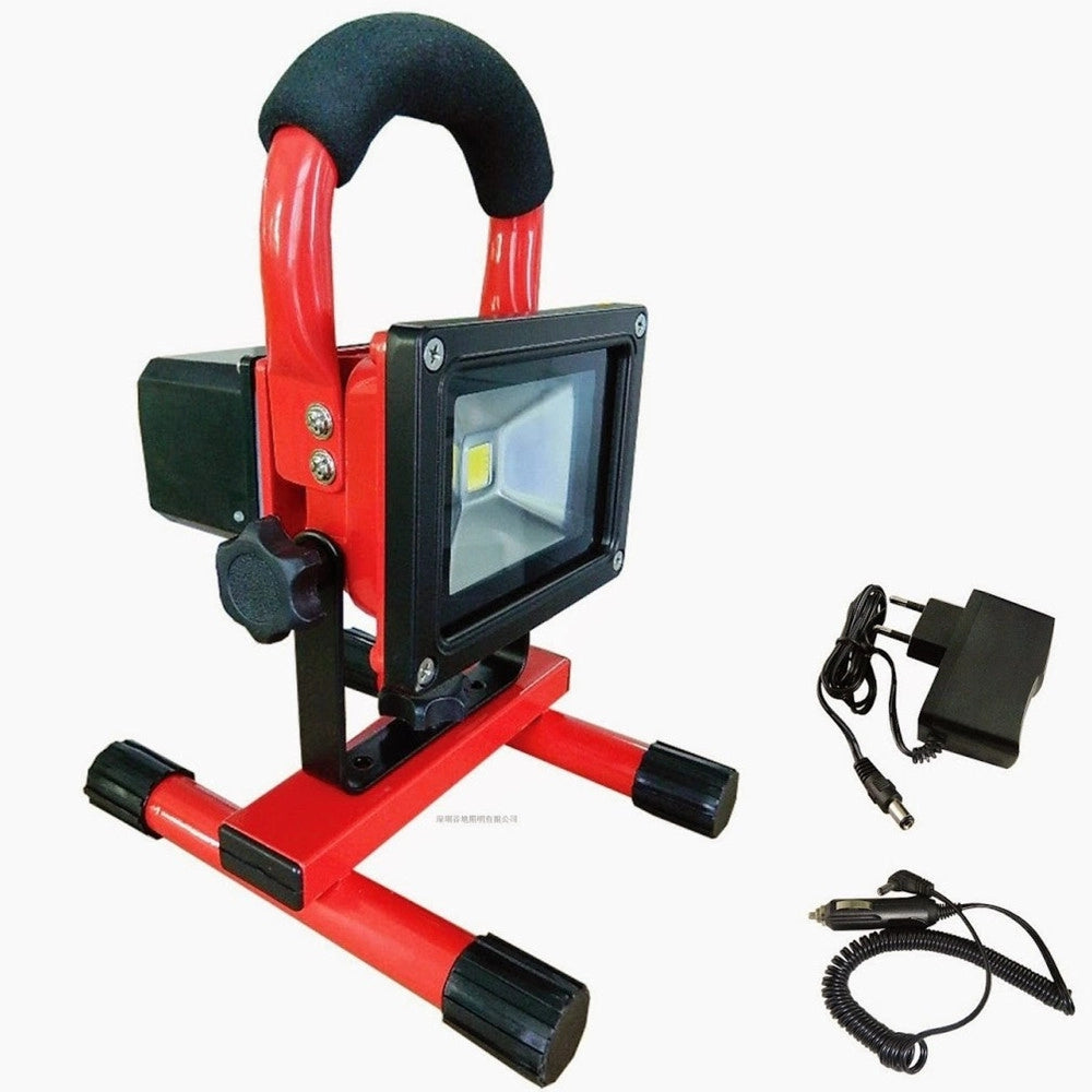 Trade Shop - Faro Ricaricabile Faretto Impermeabile Led Luce Bianca Emergenza Portatile -