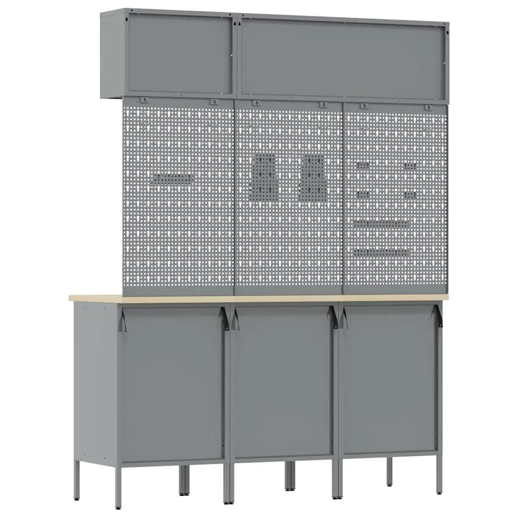 Set di mobili da lavoro con cassetto 8 pcs Nero 3321438