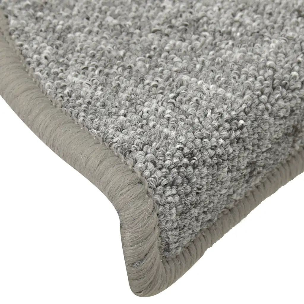 Tappetini per scale 30 pz 56x17x3 cm Grigio chiaro Semicircolari 3365746