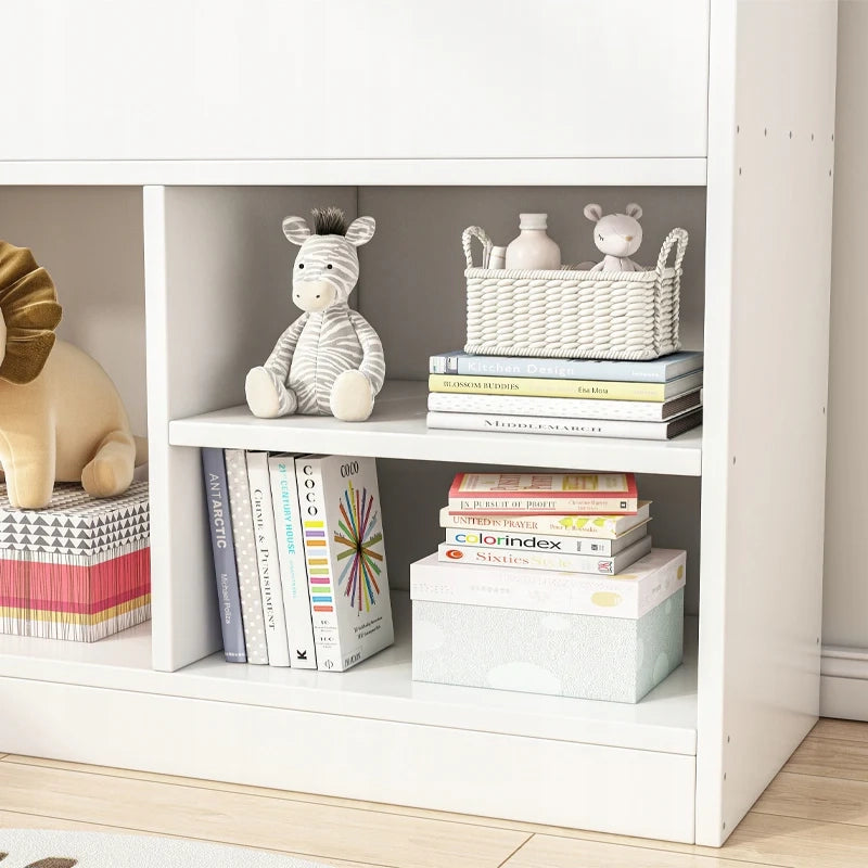 Scaffale Verticale per Bambini – Libreria e Mobile Porta Giocattoli