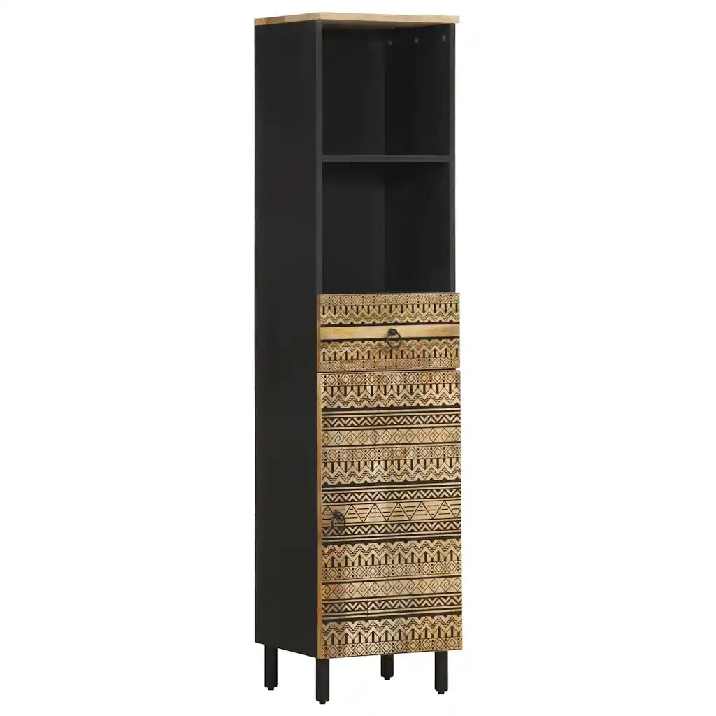 Set Mobili da Bagno 4 pz in Legno Massello di Mango 3310131