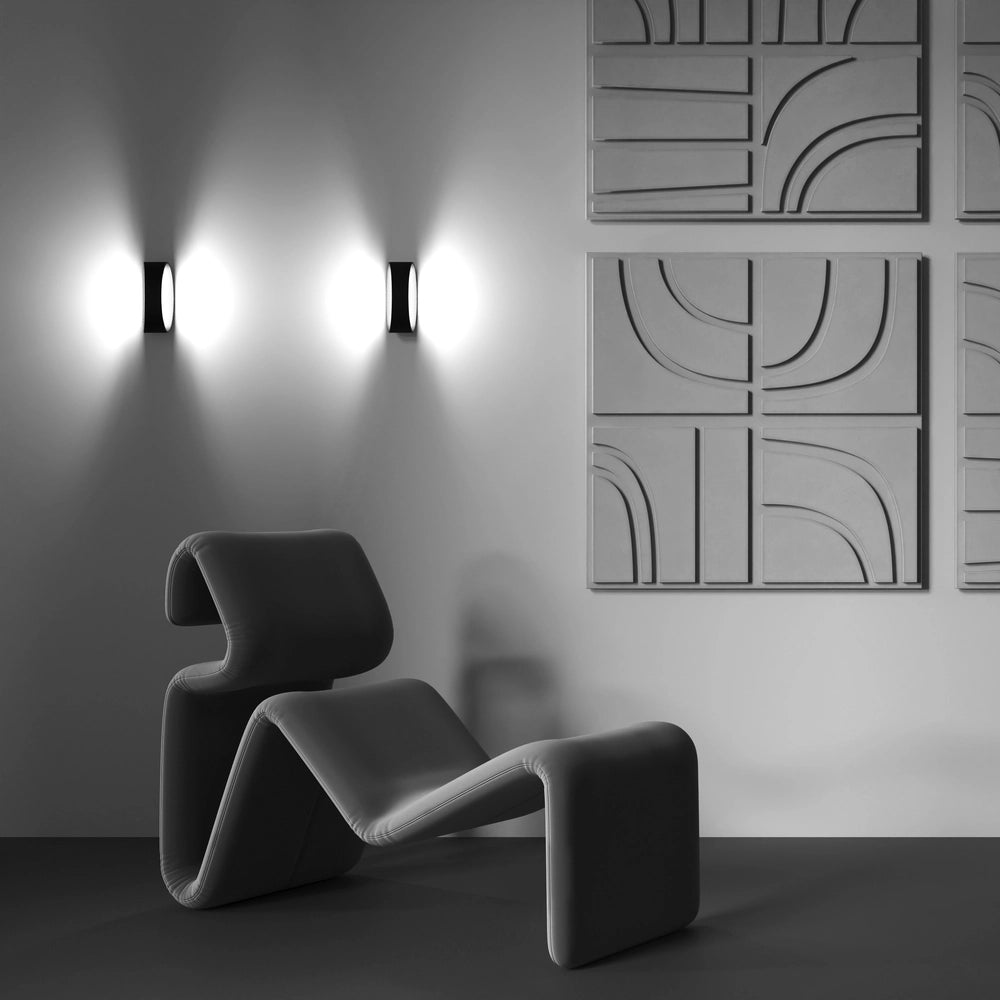 Applique da parete Maytoni Trame nera LED 6W 3000K 2 luci