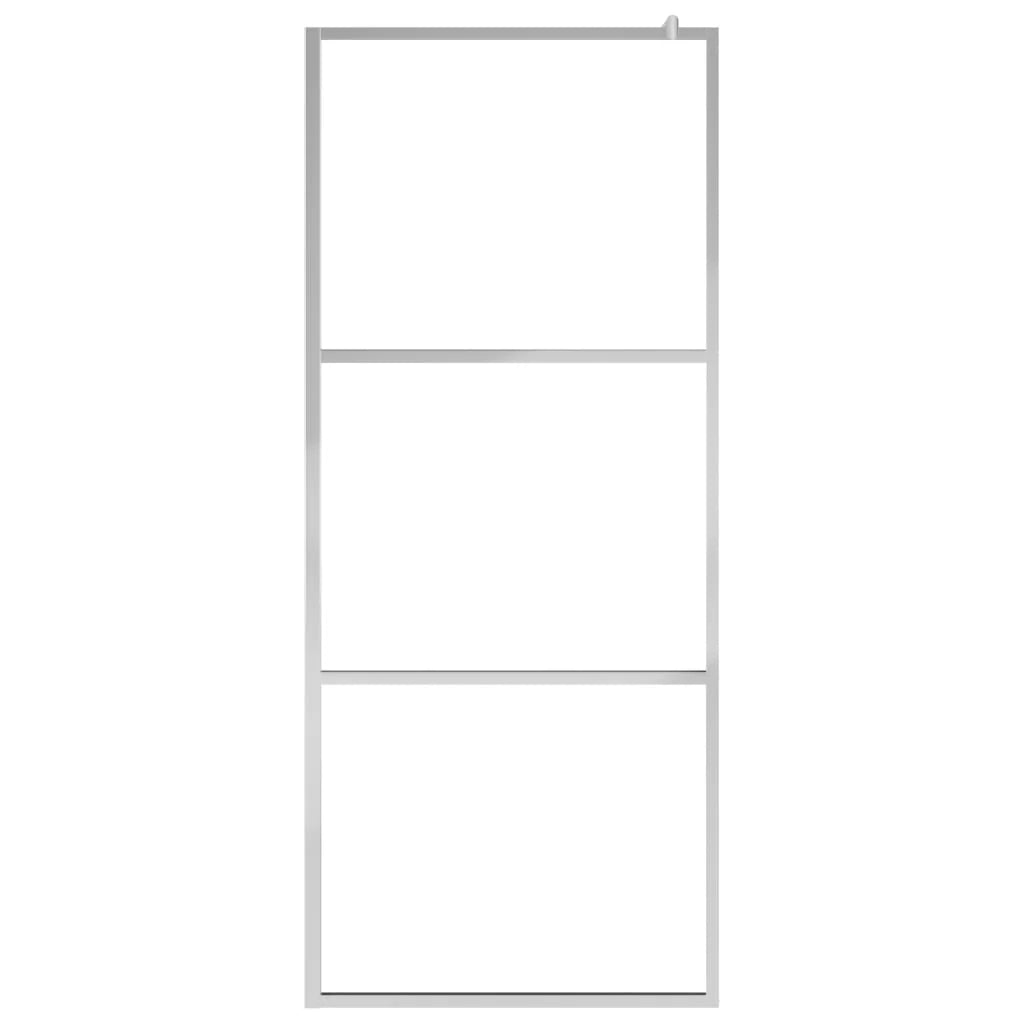 Box doccia walk-in box doccia parete divisoria per doccia bagno interni di casa vetro ESG 80x195 cm semi-satinato 02_0002117