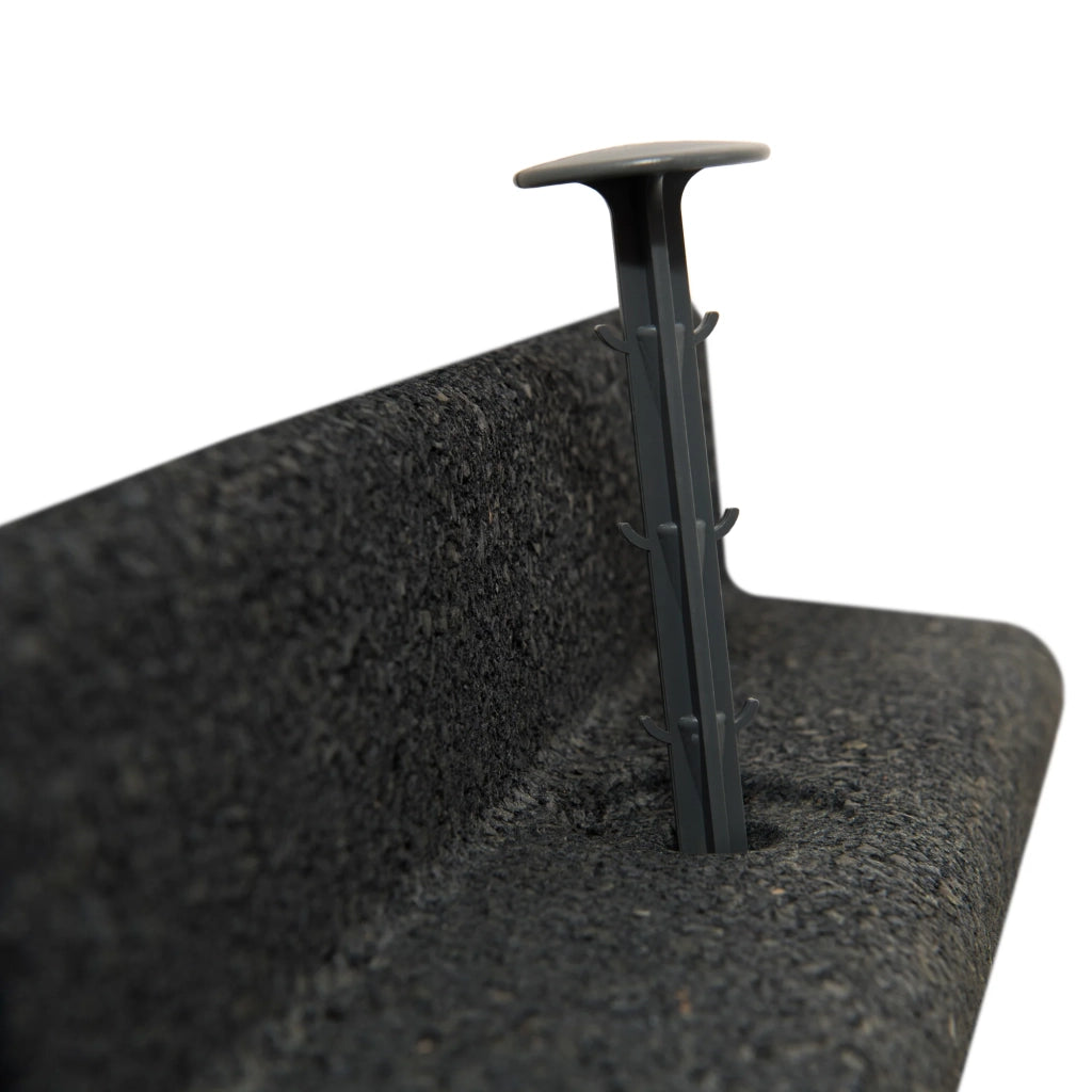 Bordura Flessibile da Giardino 36 x 1,2 m Grigio con Martello in Gomma