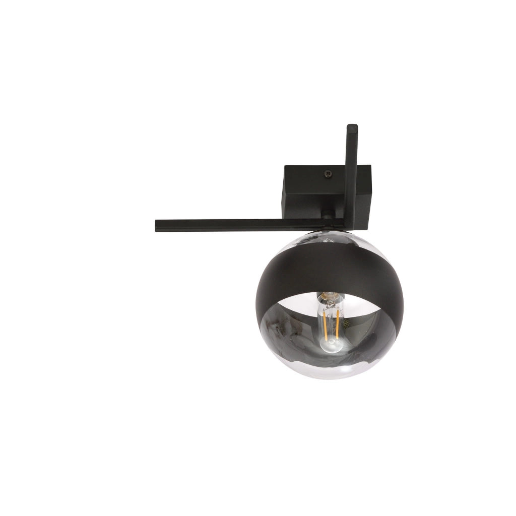 Plafoniera Emibig IMAGO nera trasparente 1xE14 21cm