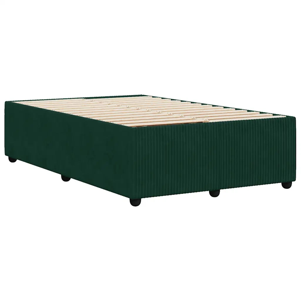 Giroletto senza Materasso Verde Scuro 120x200 cm in Velluto 3285003