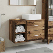 Set di mobili per il bagno 2 pz Legno antico 3403902