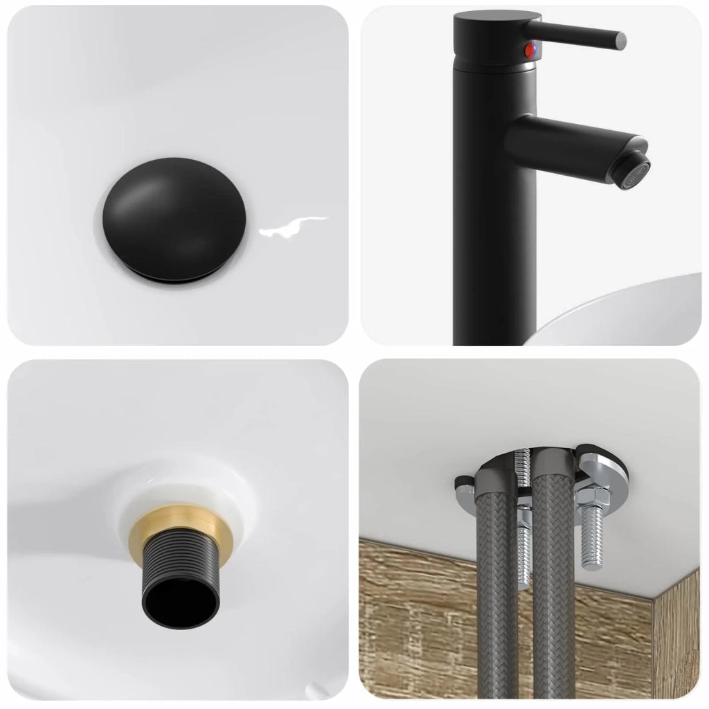 Mobile lavabo da parete Rovere Sonoma 49 x 44,5 x 65,5 cm 890624