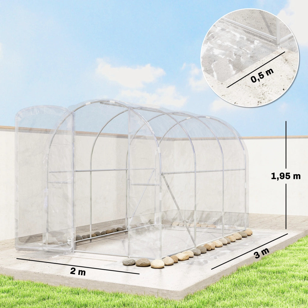 Serra da Giardino Tunnel ¨C zephmum ¨C Grigio 3x2x2 m