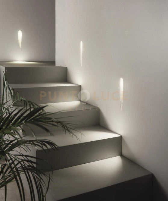 FARETTO-SEGNAPASSO DA INCASSO LIMBO BIANCO H.32CM LED 3000K 90LM 1W IP20