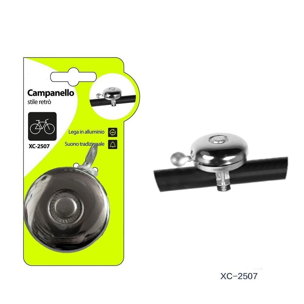 Trade Shop - Campanello Stile Vintage Retro' In Metallo Attacco Universale Bicicletta Xc-2507 -