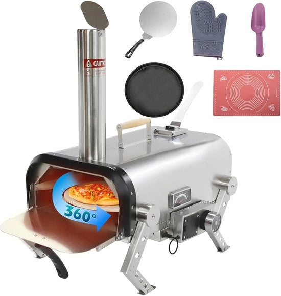 Pomodoro esterno con rotazione automatica 360° per la miglior esperienza barbecue
