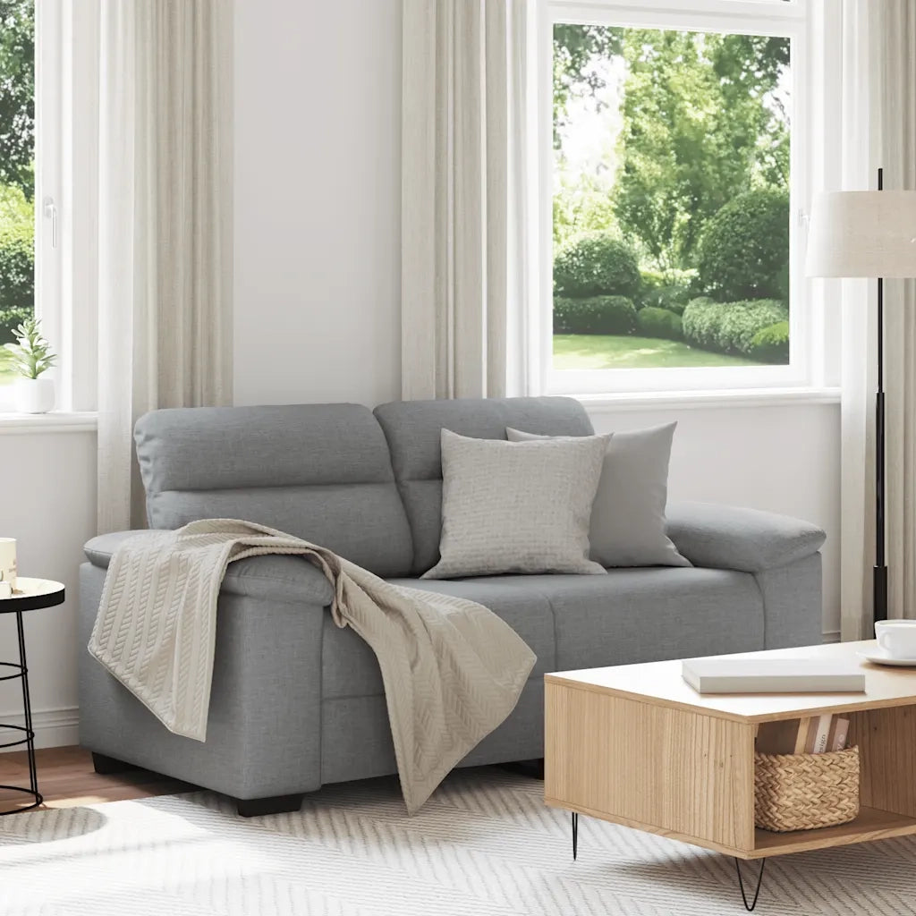 Divano a 2 Posti-Sofa 2 Posti Grigio Chiaro 120 cm in Tessuto 639445
