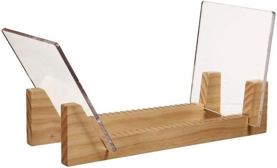 Supporto per Dischi in Legno con Design di Archiviazione e Display per CD