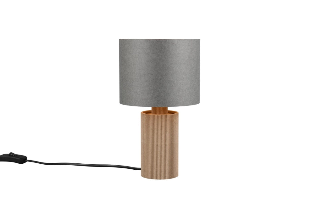 Lampada tavolo CANIO Trio Ø16 grigio/marrone E14 40W