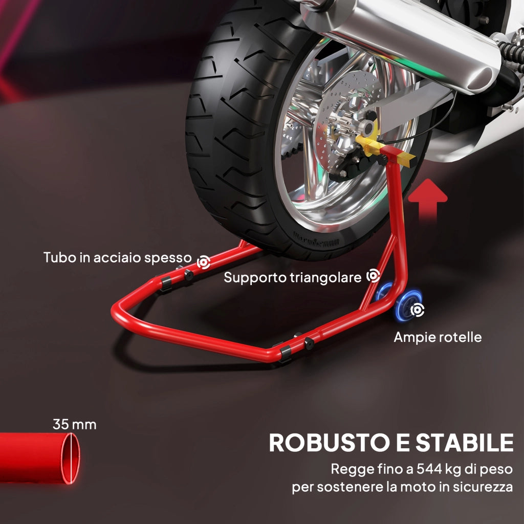 Cavalletto per Moto ¨C Minimal ¨C Rosso