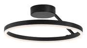 Plafoniera moderna nera ring 40cm LED 24W CCT Rabalux