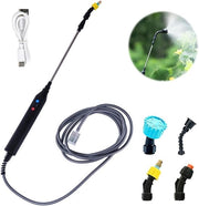Spruzzatore Elettrico Portatile con Batteria e 4 Getti per Giardino